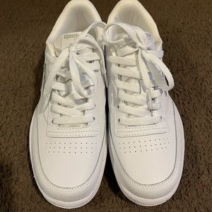 All White Reeboks